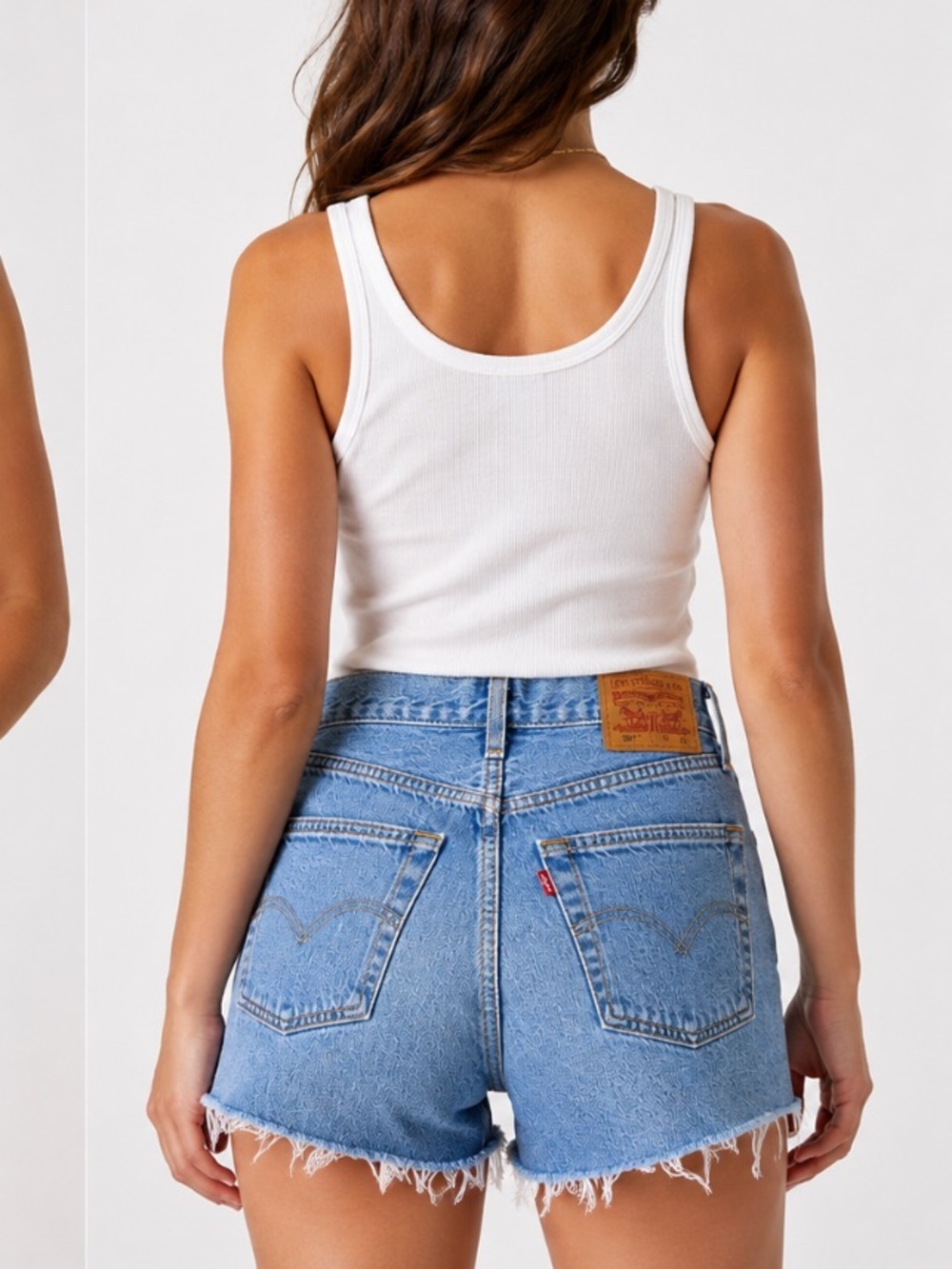 Levi’s Premium 501 Button Fly Cutoff Shorts Light Wash Size 27